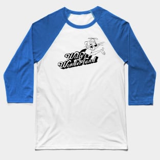 Willy's Wonderland Logo Black and Whit Baseball T-Shirt